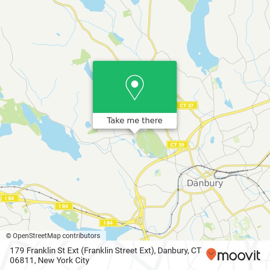 Mapa de 179 Franklin St Ext (Franklin Street Ext), Danbury, CT 06811