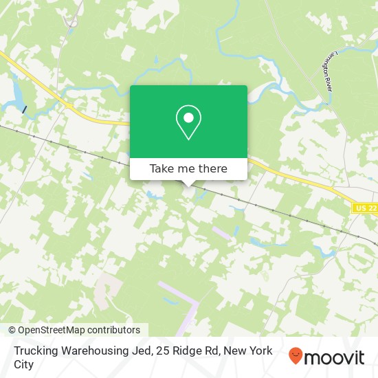 Trucking Warehousing Jed, 25 Ridge Rd map