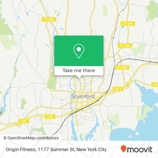 Origin Fitness, 1177 Summer St map