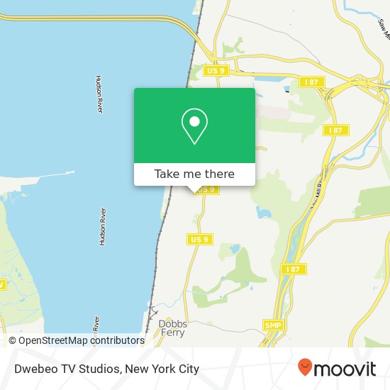 Dwebeo TV Studios map