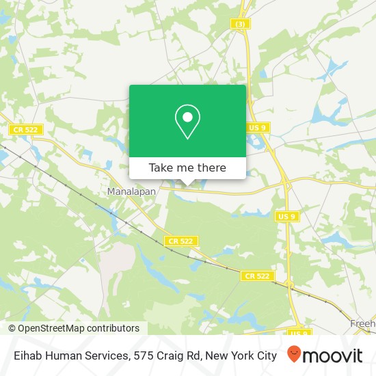 Mapa de Eihab Human Services, 575 Craig Rd