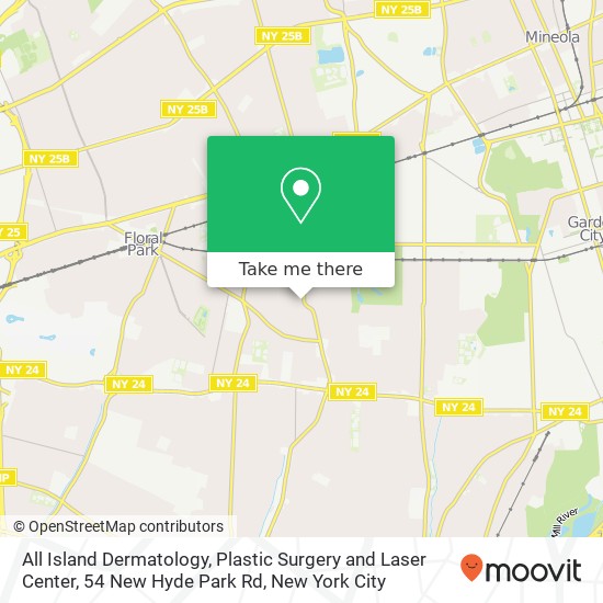 All Island Dermatology, Plastic Surgery and Laser Center, 54 New Hyde Park Rd map