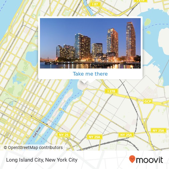 Mapa de Long Island City