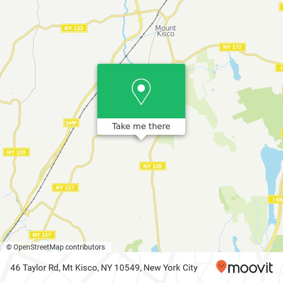 Mapa de 46 Taylor Rd, Mt Kisco, NY 10549