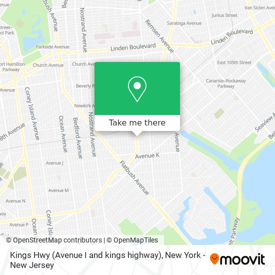 Mapa de Kings Hwy (Avenue I and kings highway)