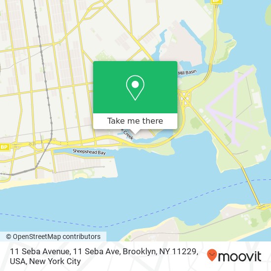 11 Seba Avenue, 11 Seba Ave, Brooklyn, NY 11229, USA map