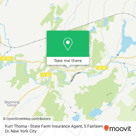 Mapa de Kurt Thoma - State Farm Insurance Agent, 5 Fairlawn Dr