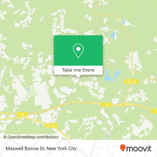 Mapa de Maxwell Borow Dr, 46 Hunters Cir