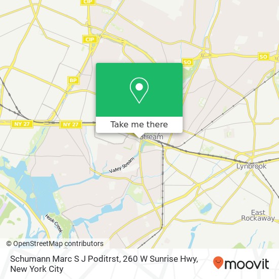 Mapa de Schumann Marc S J Poditrst, 260 W Sunrise Hwy