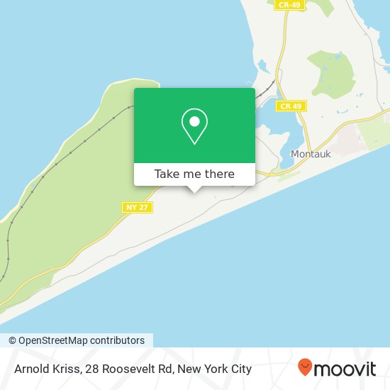 Mapa de Arnold Kriss, 28 Roosevelt Rd