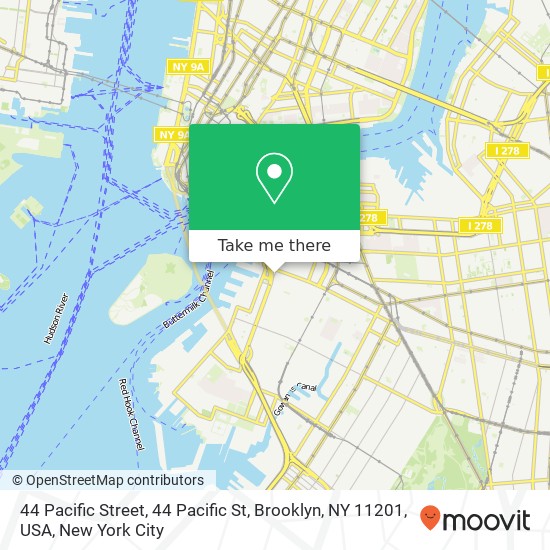 44 Pacific Street, 44 Pacific St, Brooklyn, NY 11201, USA map
