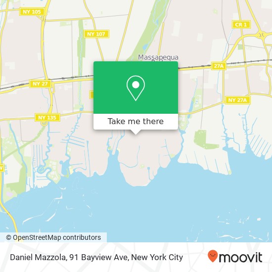 Mapa de Daniel Mazzola, 91 Bayview Ave