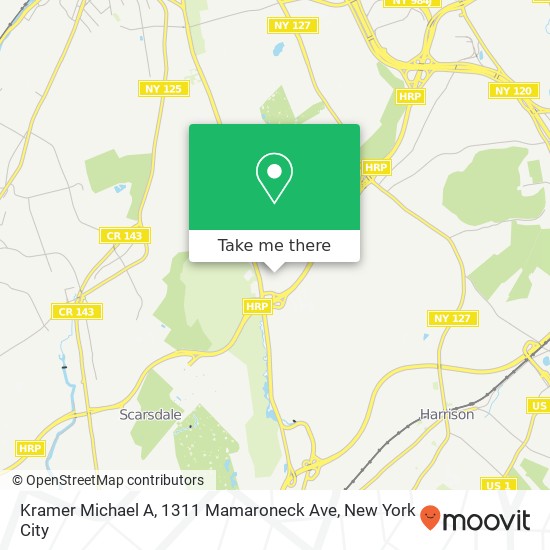 Mapa de Kramer Michael A, 1311 Mamaroneck Ave