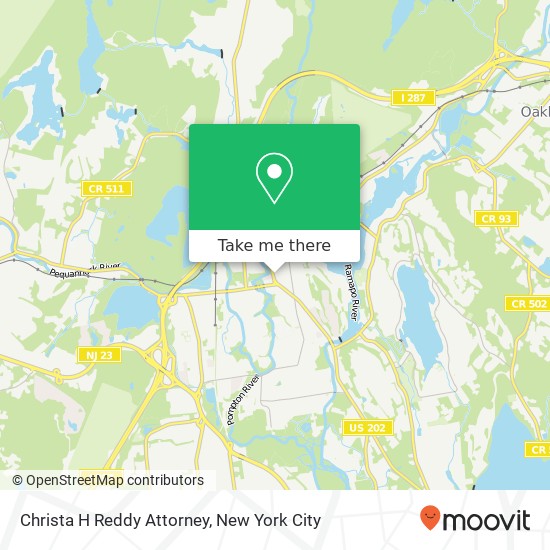 Mapa de Christa H Reddy Attorney, 9 Bartholf Ave