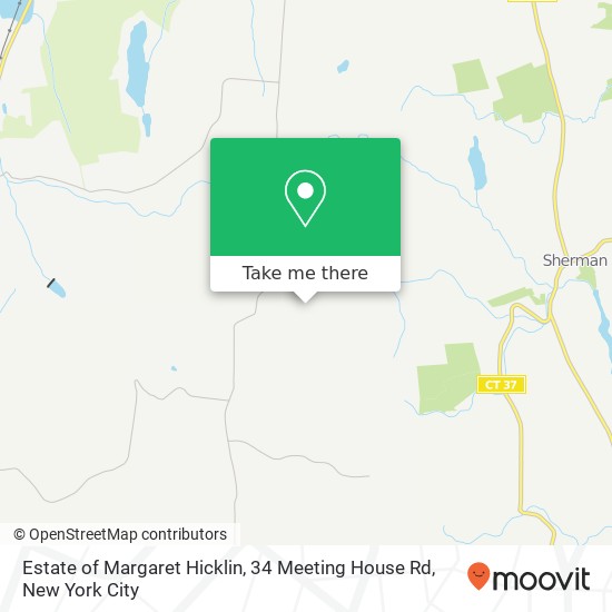 Estate of Margaret Hicklin, 34 Meeting House Rd map