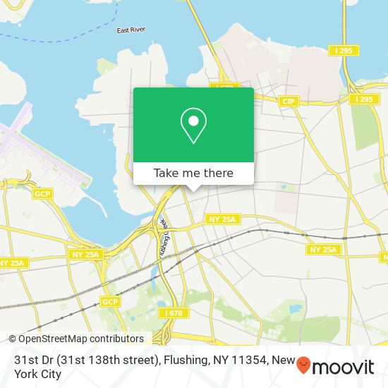 Mapa de 31st Dr (31st 138th street), Flushing, NY 11354