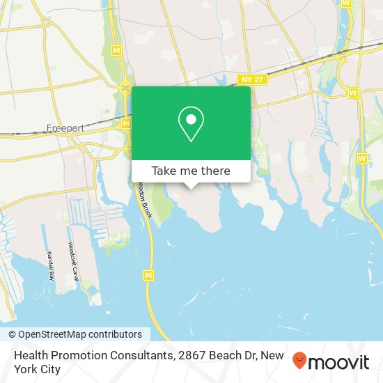 Mapa de Health Promotion Consultants, 2867 Beach Dr