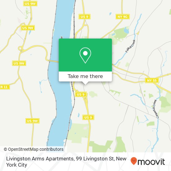 Mapa de Livingston Arms Apartments, 99 Livingston St