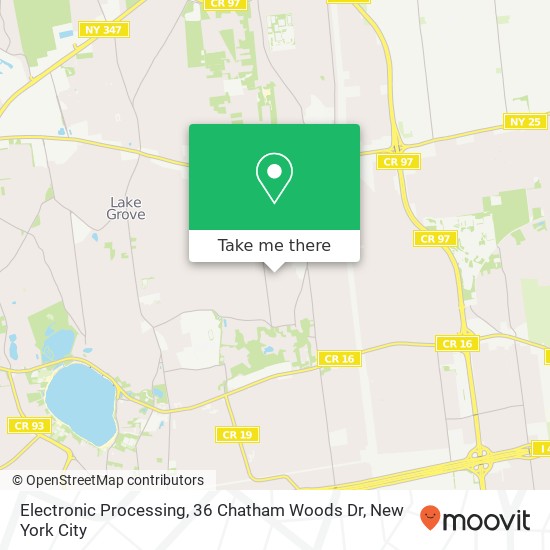 Mapa de Electronic Processing, 36 Chatham Woods Dr