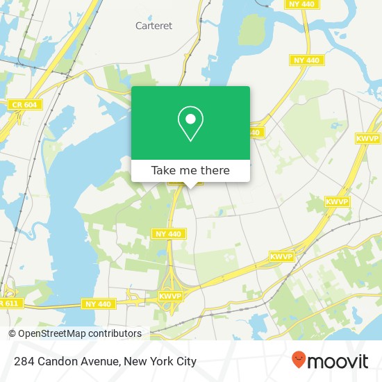 Mapa de 284 Candon Avenue, 284 Candon Ave, Staten Island, NY 10309, USA