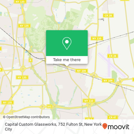 Mapa de Capital Custom Glassworks, 752 Fulton St