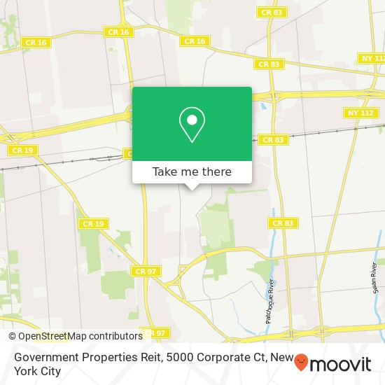 Government Properties Reit, 5000 Corporate Ct map