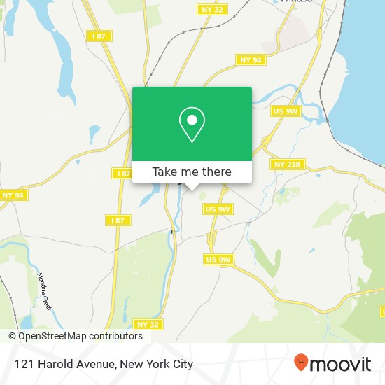 Mapa de 121 Harold Avenue, 121 Harold Ave, Cornwall, NY 12518, USA