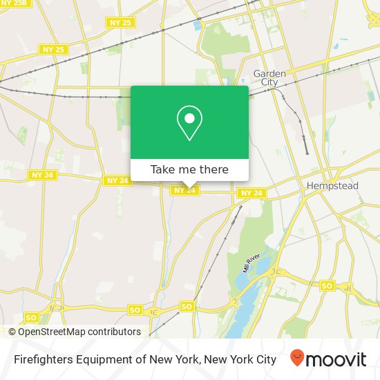 Firefighters Equipment of New York map