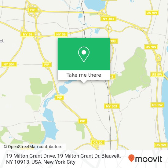 19 Milton Grant Drive, 19 Milton Grant Dr, Blauvelt, NY 10913, USA map