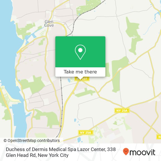 Duchess of Dermis Medical Spa Lazor Center, 338 Glen Head Rd map