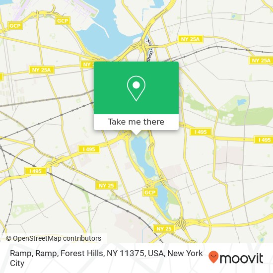 Mapa de Ramp, Ramp, Forest Hills, NY 11375, USA