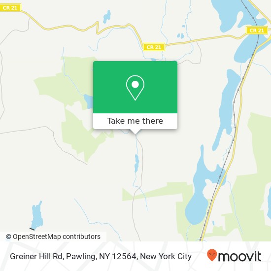 Mapa de Greiner Hill Rd, Pawling, NY 12564