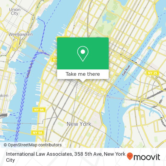 Mapa de International Law Associates, 358 5th Ave