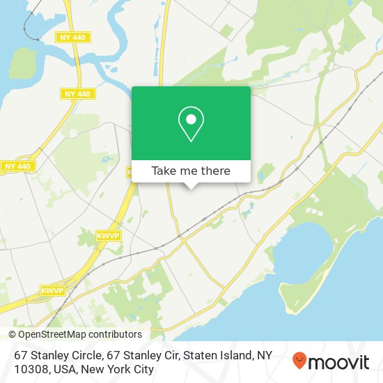 Mapa de 67 Stanley Circle, 67 Stanley Cir, Staten Island, NY 10308, USA