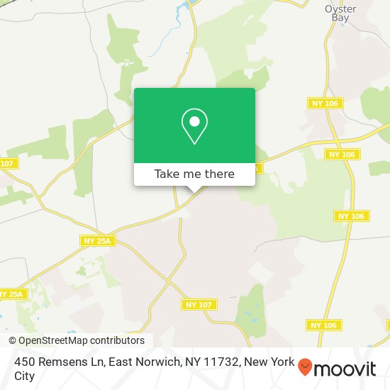 Mapa de 450 Remsens Ln, East Norwich, NY 11732