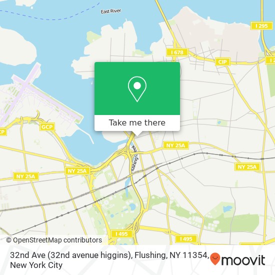 32nd Ave (32nd avenue higgins), Flushing, NY 11354 map