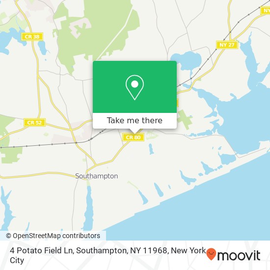 4 Potato Field Ln, Southampton, NY 11968 map