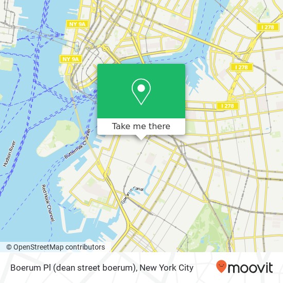 Mapa de Boerum Pl (dean street boerum), Brooklyn, NY 11201