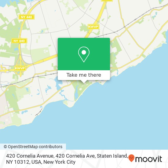 420 Cornelia Avenue, 420 Cornelia Ave, Staten Island, NY 10312, USA map