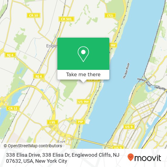 338 Elisa Drive, 338 Elisa Dr, Englewood Cliffs, NJ 07632, USA map