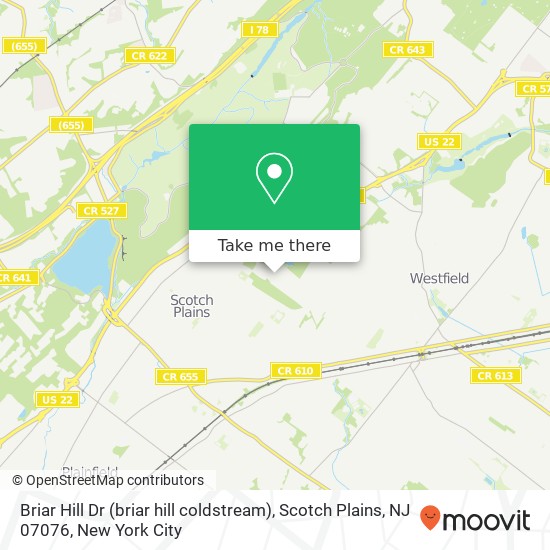 Briar Hill Dr (briar hill coldstream), Scotch Plains, NJ 07076 map