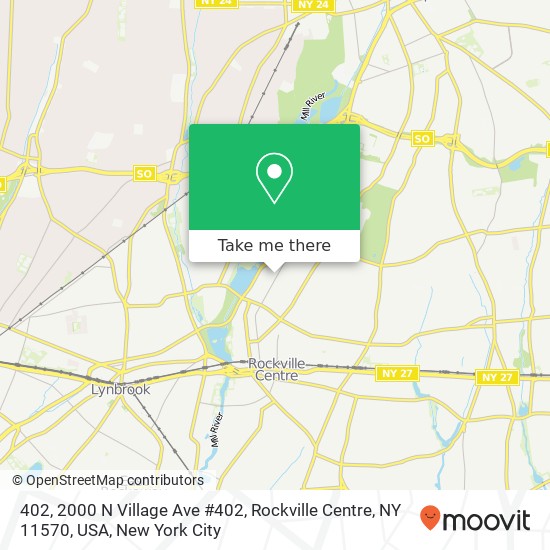 402, 2000 N Village Ave #402, Rockville Centre, NY 11570, USA map