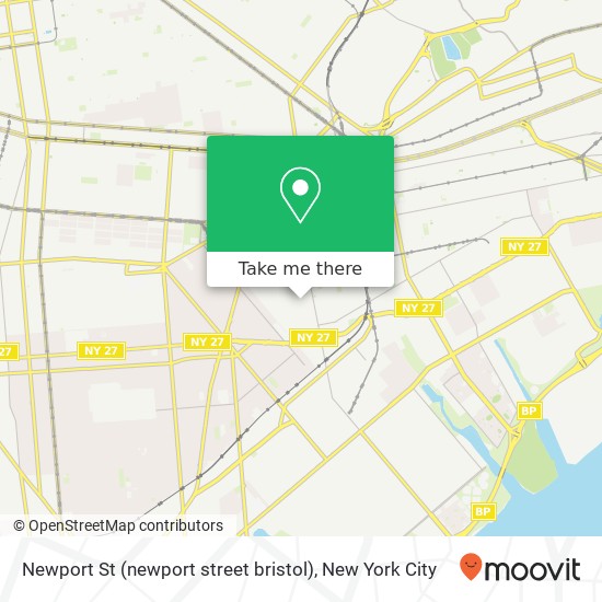 Mapa de Newport St (newport street bristol), Brooklyn, NY 11212