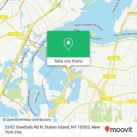 2692 Goethals Rd N, Staten Island, NY 10303 map