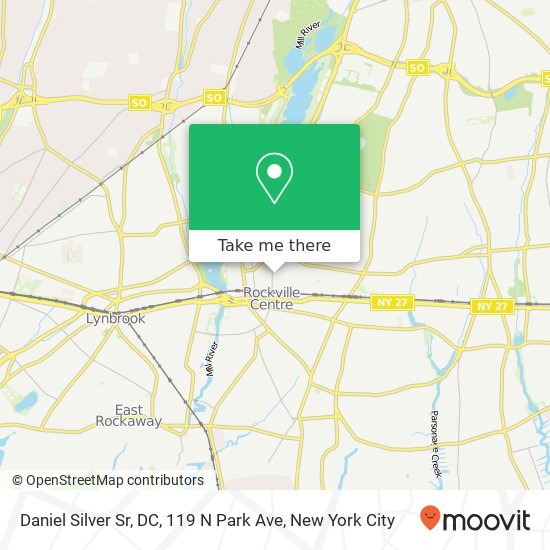 Daniel Silver Sr, DC, 119 N Park Ave map