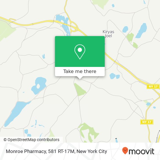 Mapa de Monroe Pharmacy, 581 RT-17M
