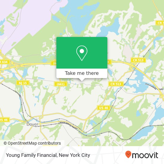 Mapa de Young Family Financial, 153 Mt Pleasant Ave