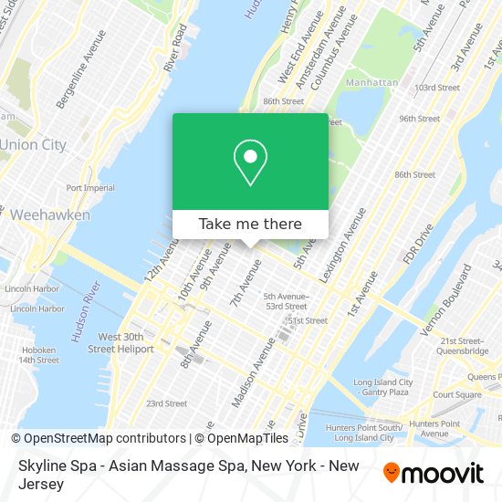Mapa de Skyline Spa - Asian Massage Spa