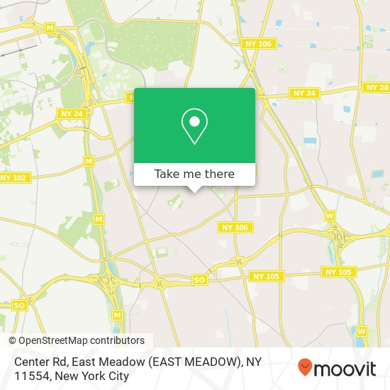 Mapa de Center Rd, East Meadow (EAST MEADOW), NY 11554