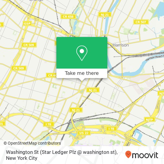 Washington St (Star Ledger Plz @ washington st), Newark, NJ 07102 map